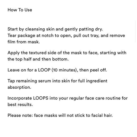 🦋$4 ~ Glow Mask ~ Hydrogel Face Mask ~ LOOPS ~ Double Take ~ NEW - Picture 5 of 8